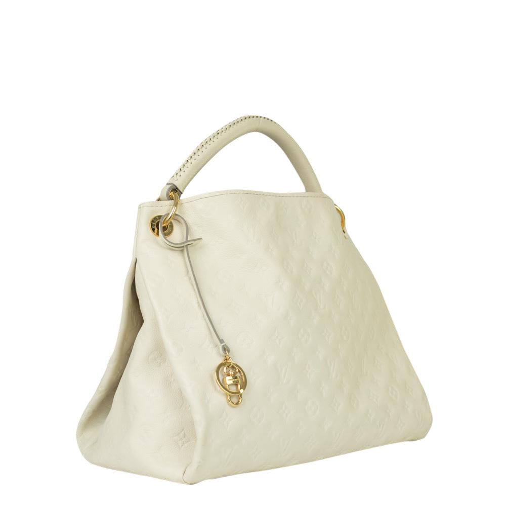 

Louis Vuitton White Monogram Empreinte Leather Artsy Bag