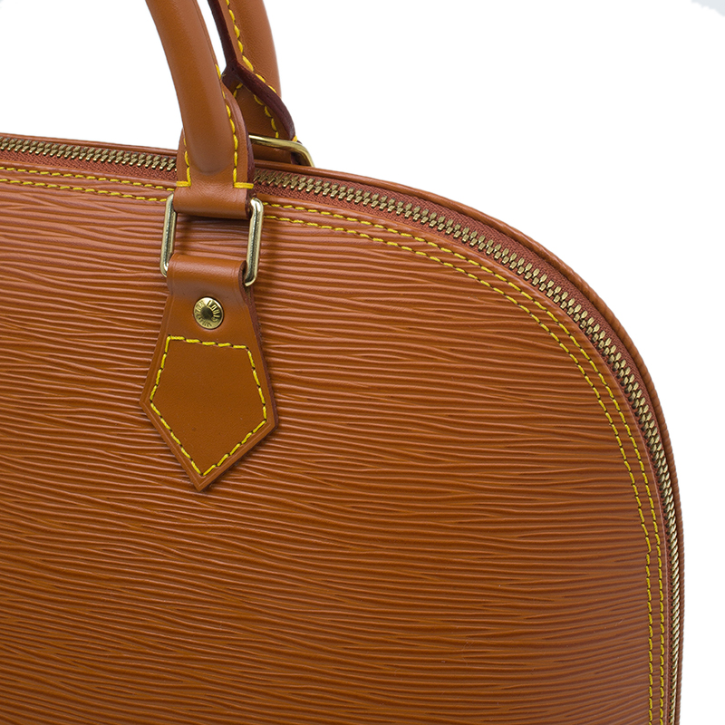 Tan Louis Vuitton Epi Leather Alma PM Bag – Designer Revival