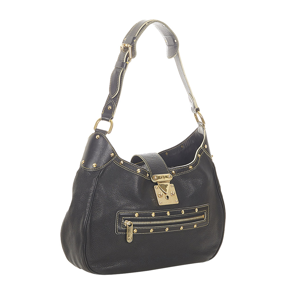 

Louis Vuitton Black Suhali Leather L'Affriolant Bag