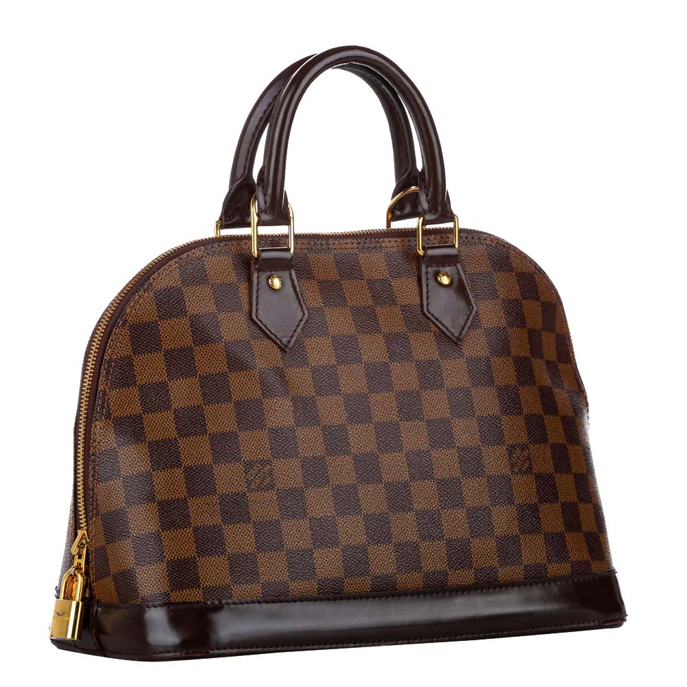 

Louis Vuitton Damier Ebene Canvas Alma PM Bag, Brown