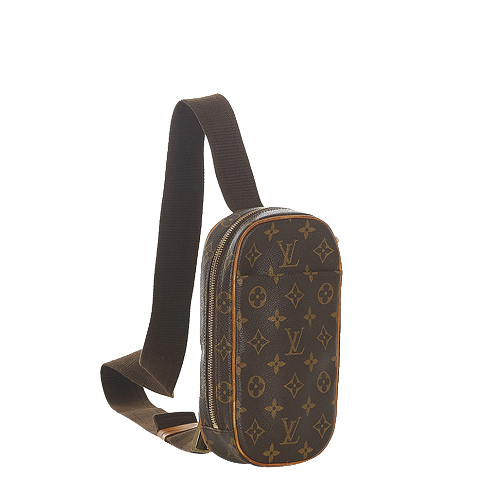

Louis Vuitton Monogram Canvas Gange Pochette Bag, Brown