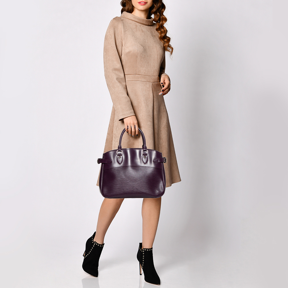 

Louis Vuitton Cassis Epi Leather Passy PM Bag, Purple