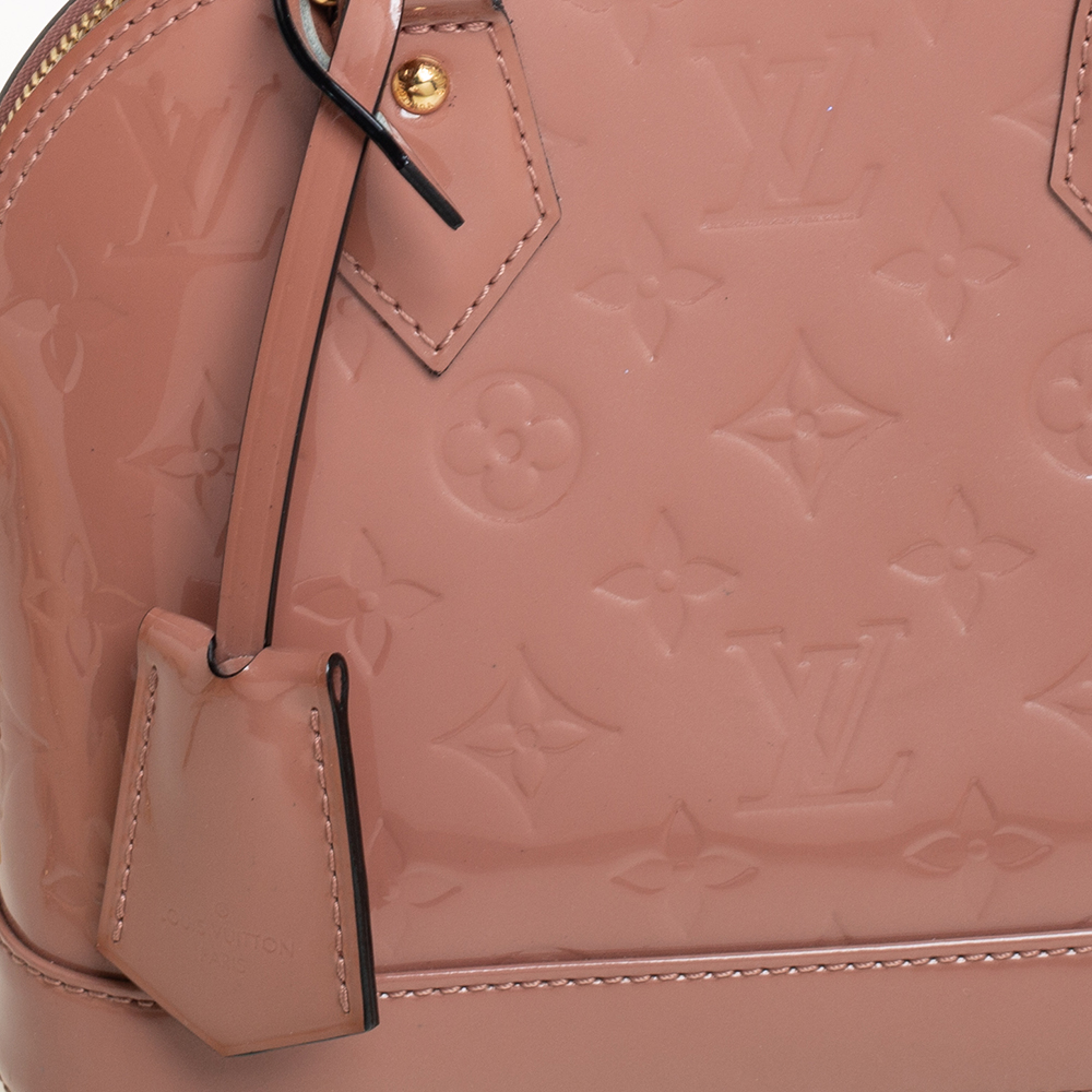 LV Alma BB in Rose Velours Vernis, Women's Fashion, Bags & Wallets