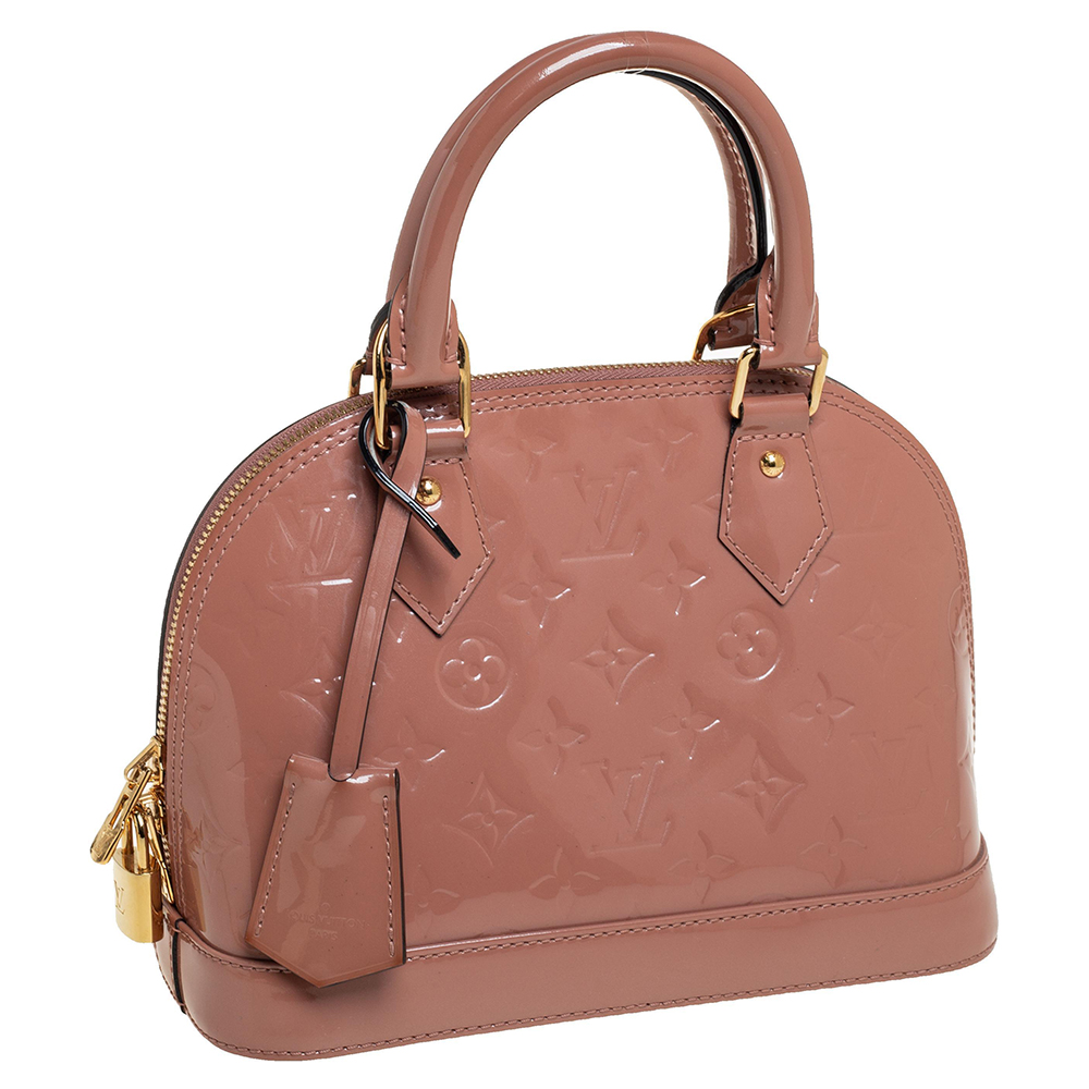 LV Alma BB in Rose Velours Vernis, Women's Fashion, Bags & Wallets,  Shoulder Bags on Carousell