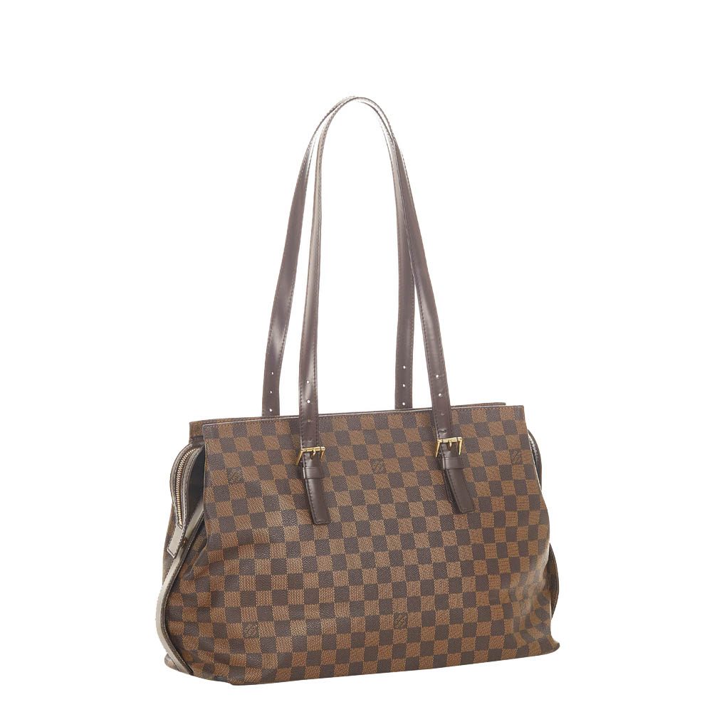 

Louis Vuitton Brown Canvas Chelsea Damier Ebene Shoulder Bag