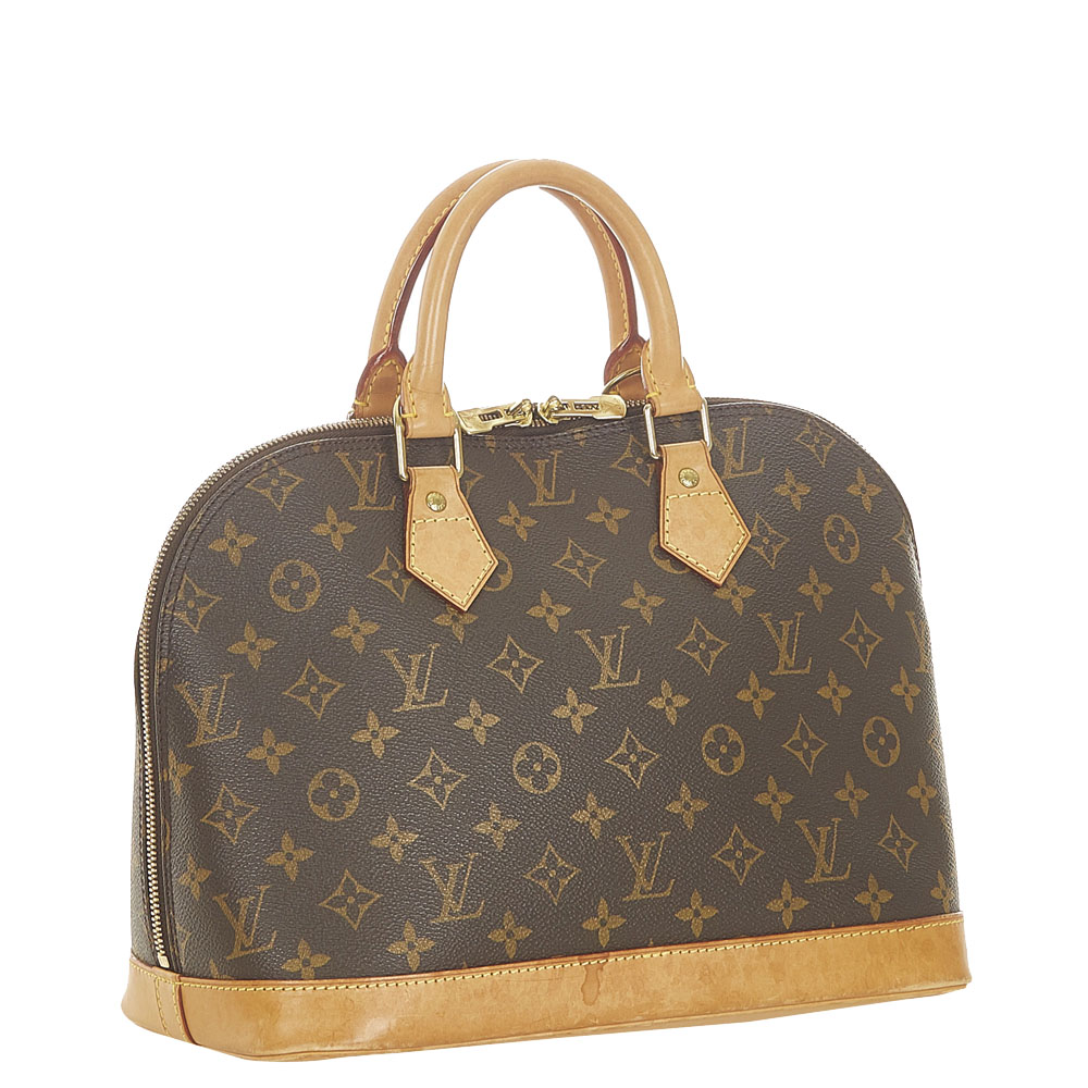 

Louis Vuitton Monogram Canvas Alma PM Bag, Brown