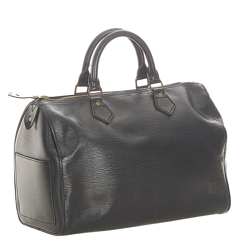 

Louis Vuitton Black Epi Leather Speedy 30 Bag