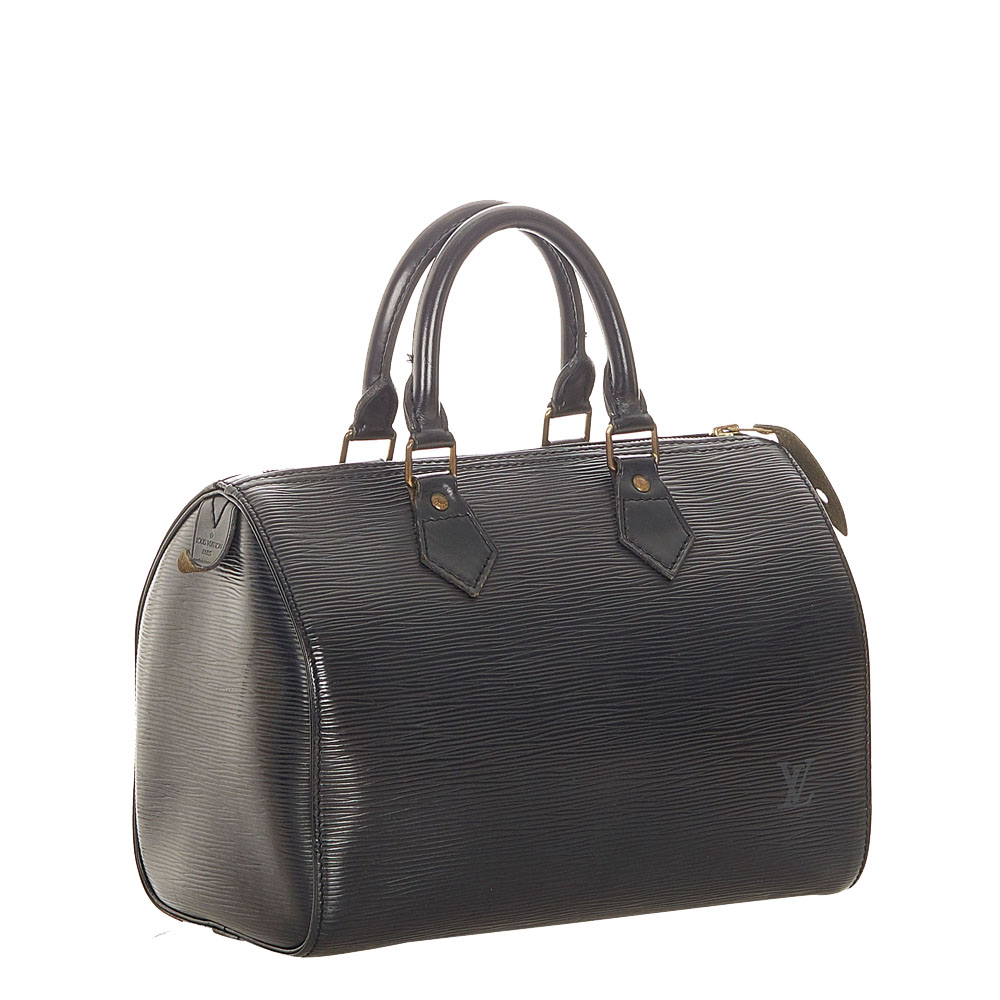 

Louis Vuitton Black Epi Leather Speedy 25 Bag