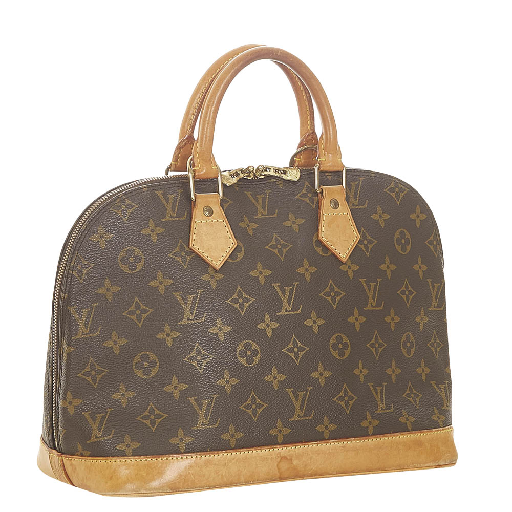 

Louis Vuitton Monogram Canvas Alma PM Bag, Brown