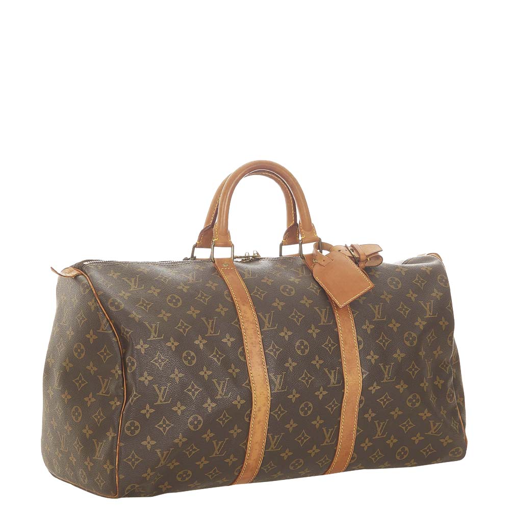 

Louis Vuitton Monogram Canvas Keepall 50 Bag, Brown