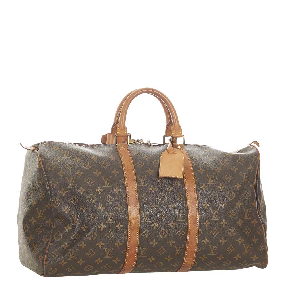

Louis Vuitton Monogram Canvas Keepall 50 Bag, Brown