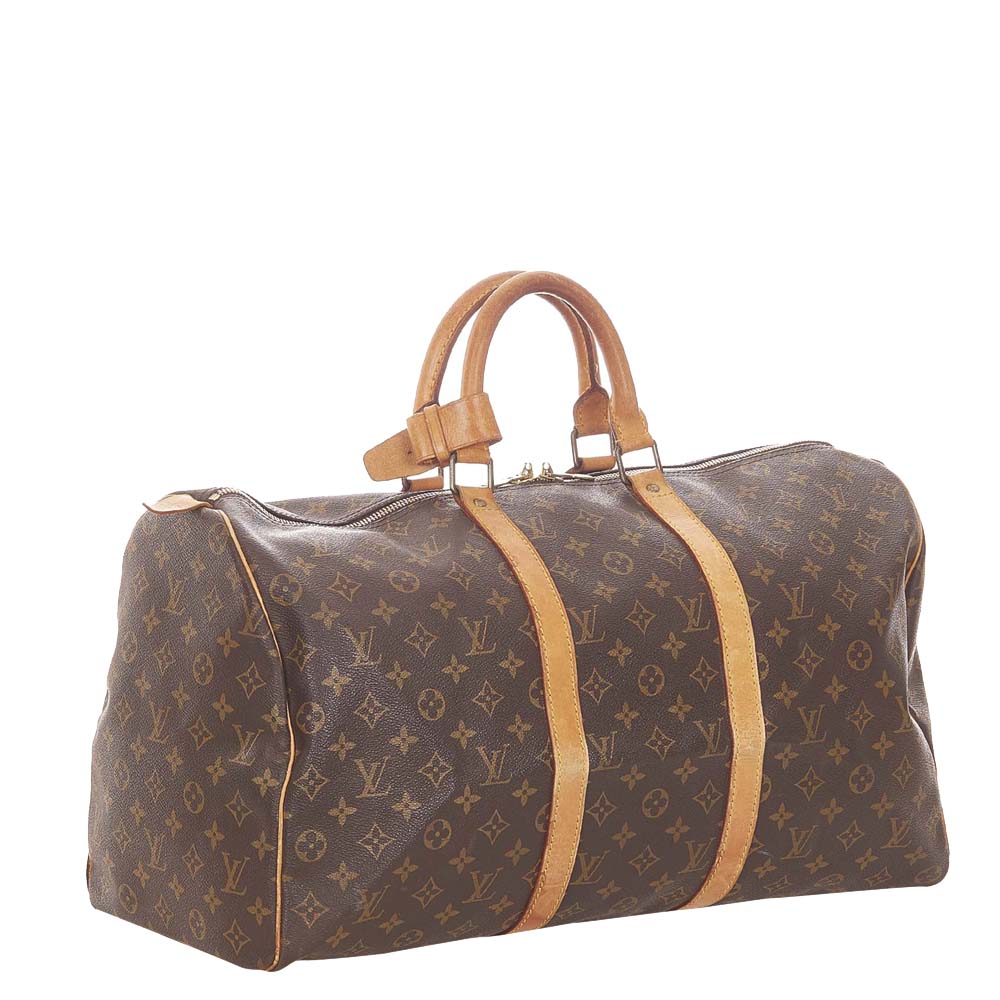 

Louis Vuitton Monogram Canvas Keepall 50 Bag, Brown