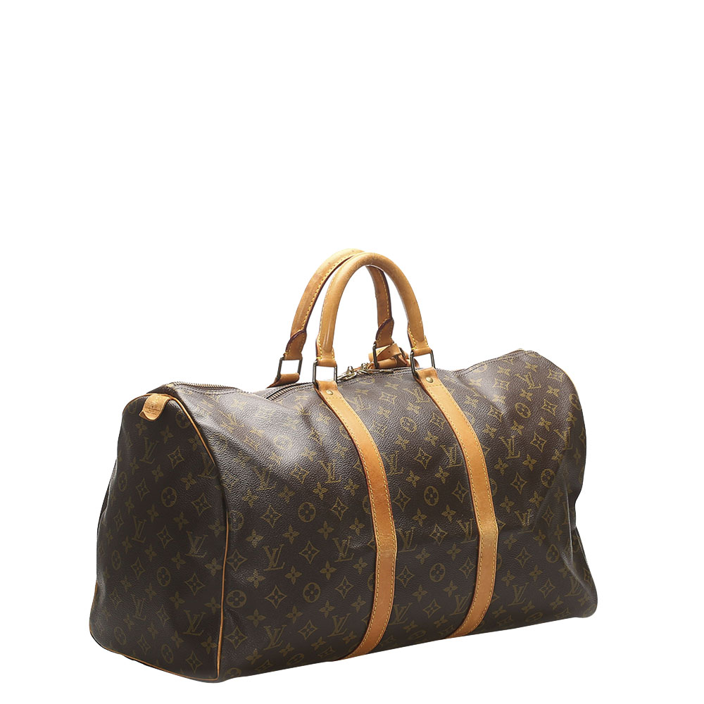 

Louis Vuitton Monogram Canvas Keepall 45 Bag, Brown