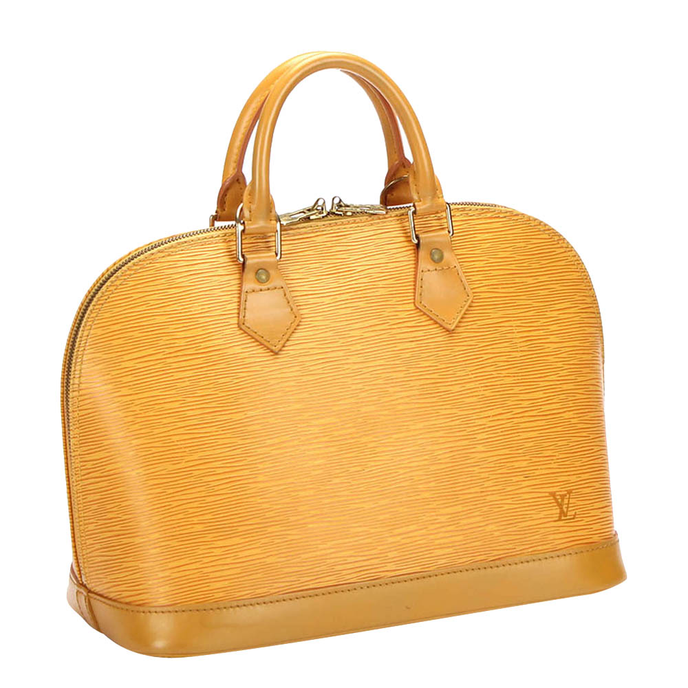 

Louis Vuitton Yellow Epi Leather Alma PM Bag