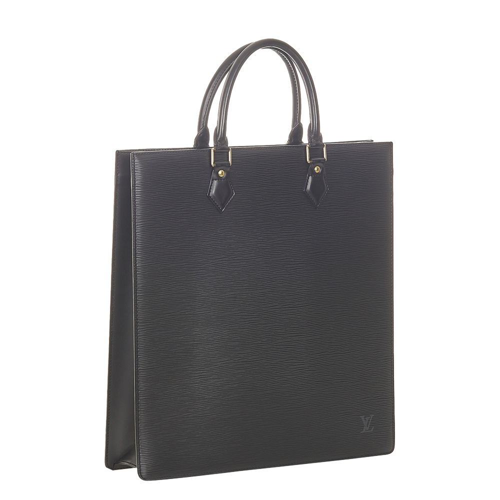 

Louis Vuitton Black Epi Leather Sac Plat GM Bag