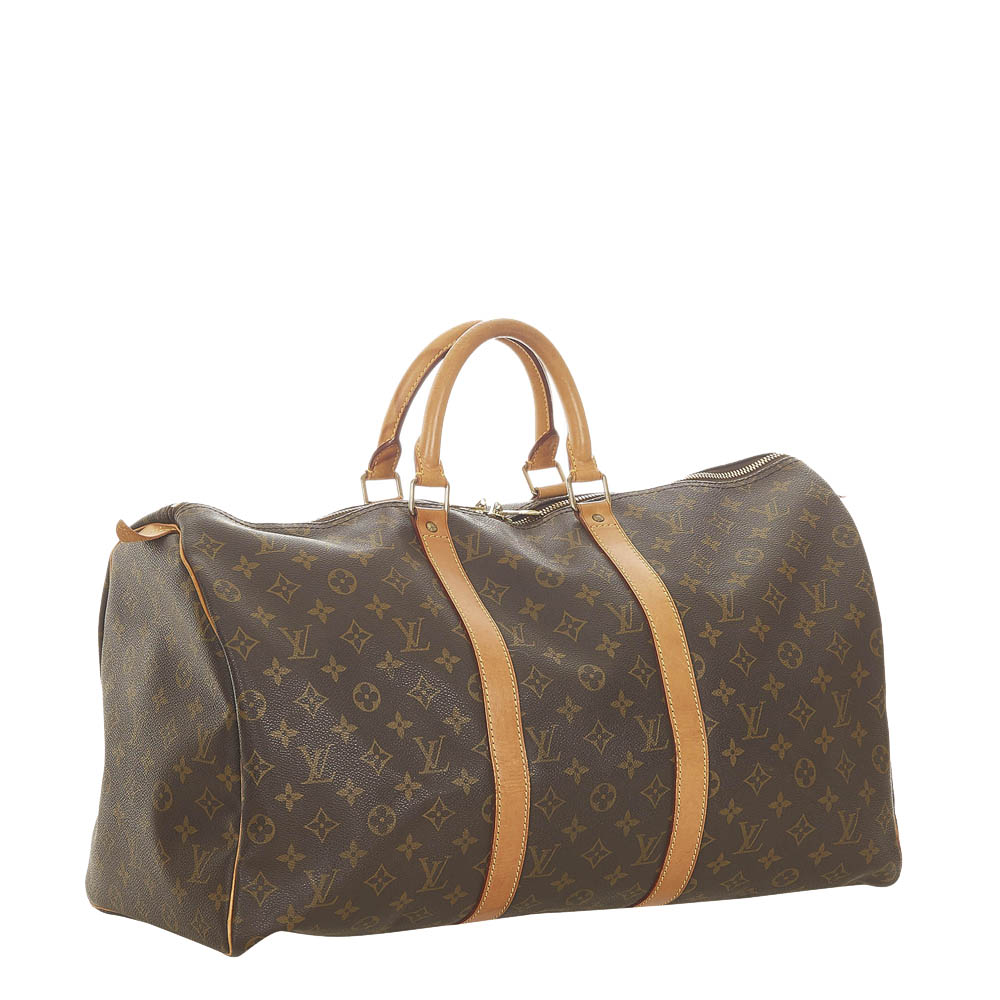 

Louis Vuitton Monogram Canvas Keepall 50 Bag, Brown