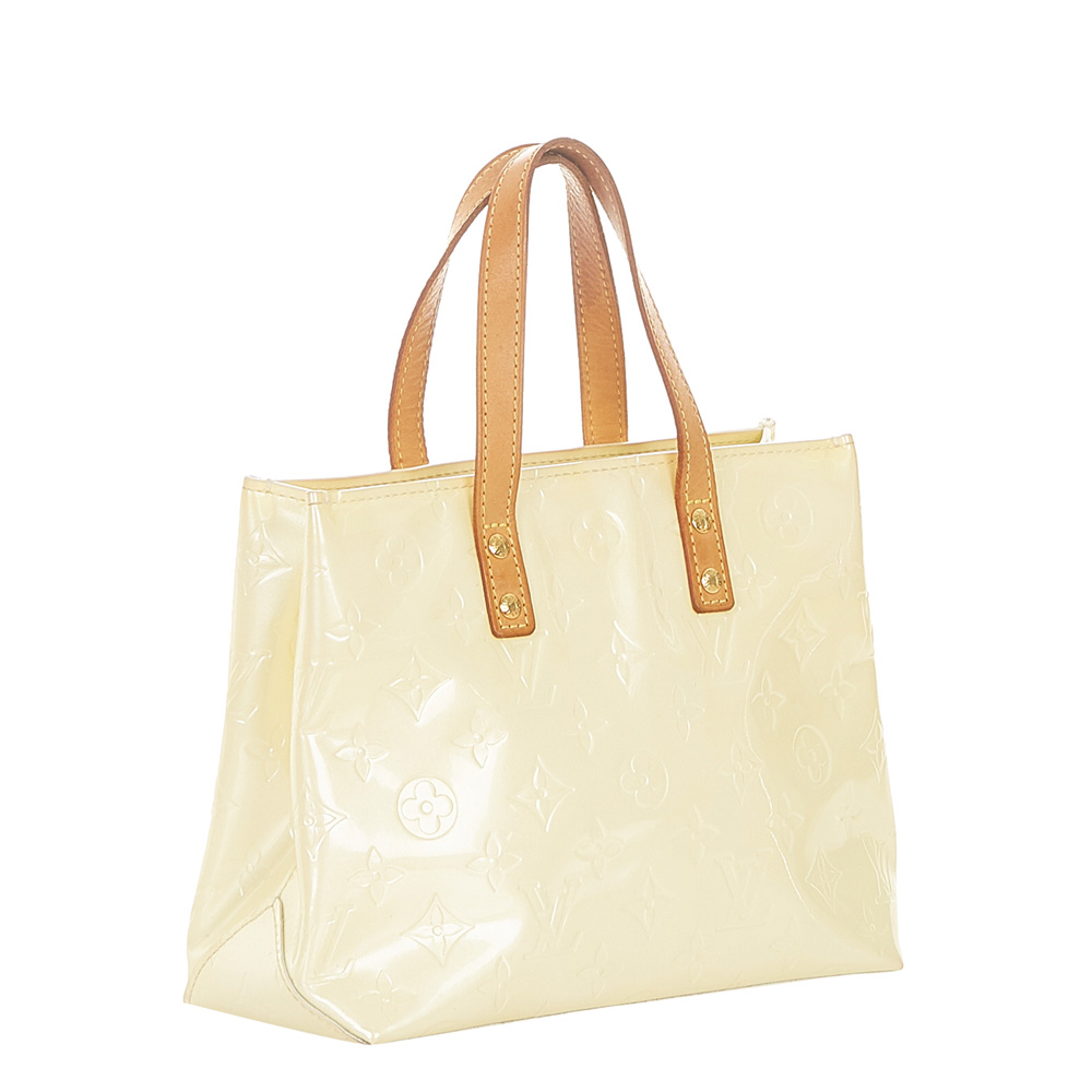 

Louis Vuitton Cream Monogram Vernis Reade PM Bag