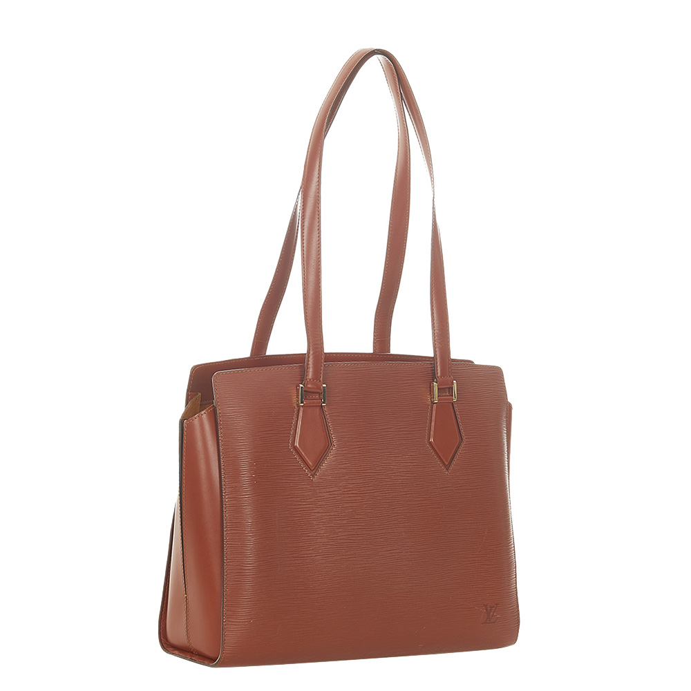 

Louis Vuitton Brown Epi Leather Duplex Bag