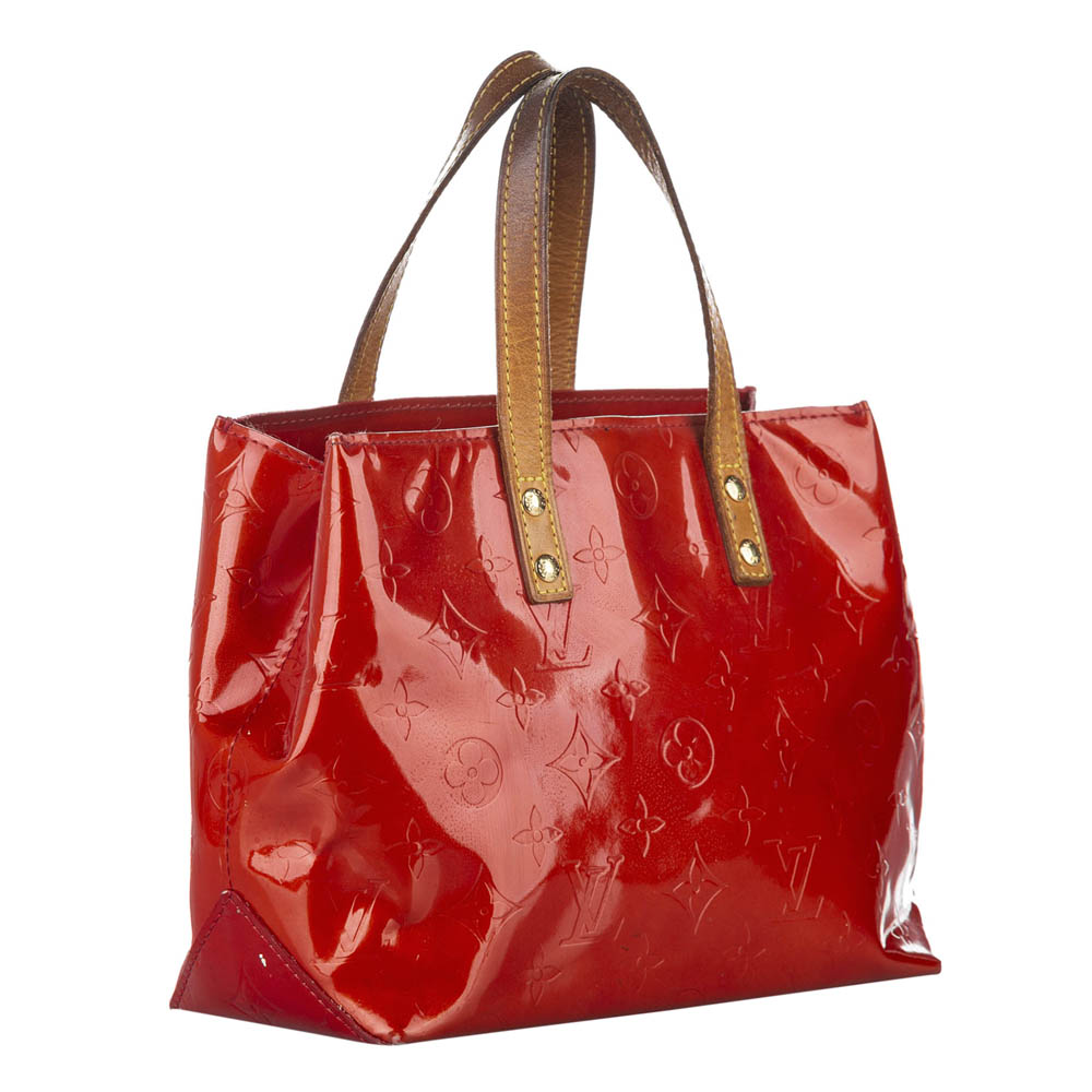 

Louis Vuitton Red Monogram Vernis Reade PM Bag