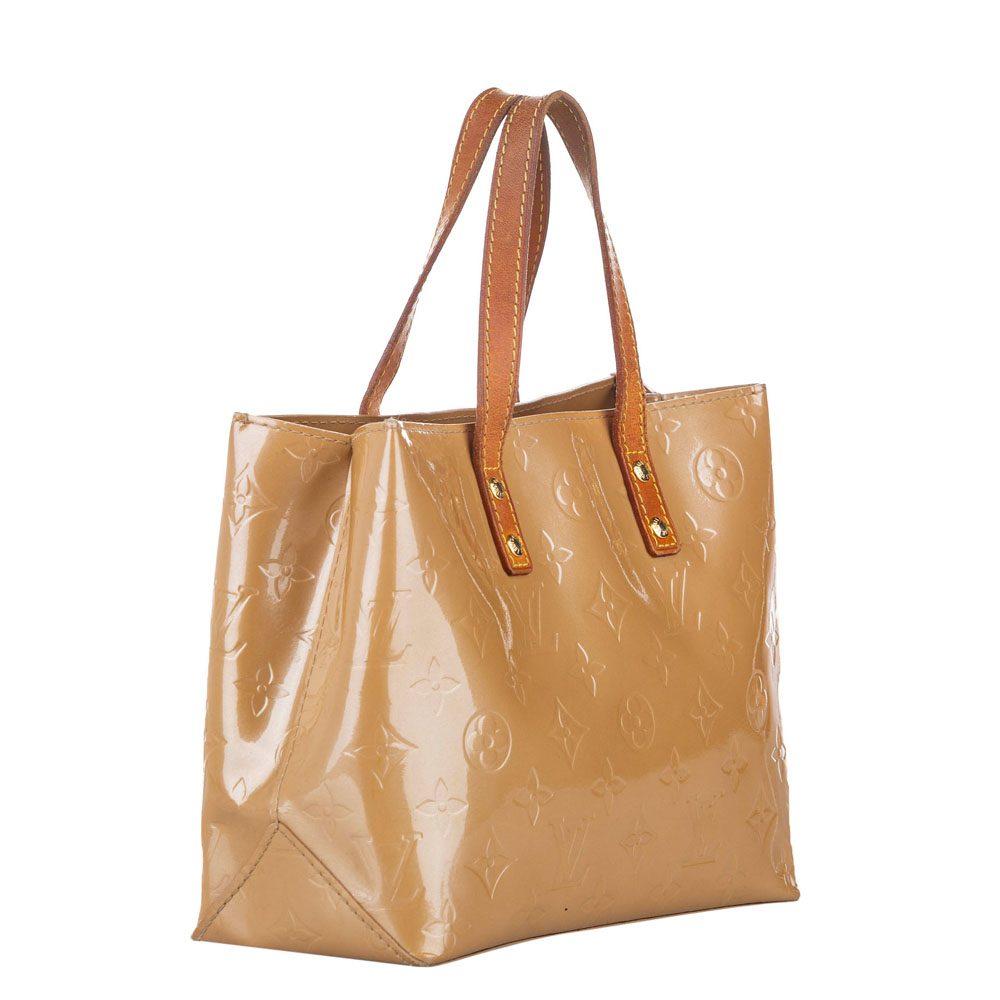 

Louis Vuitton Brown Monogram Vernis Reade PM Bag, Beige