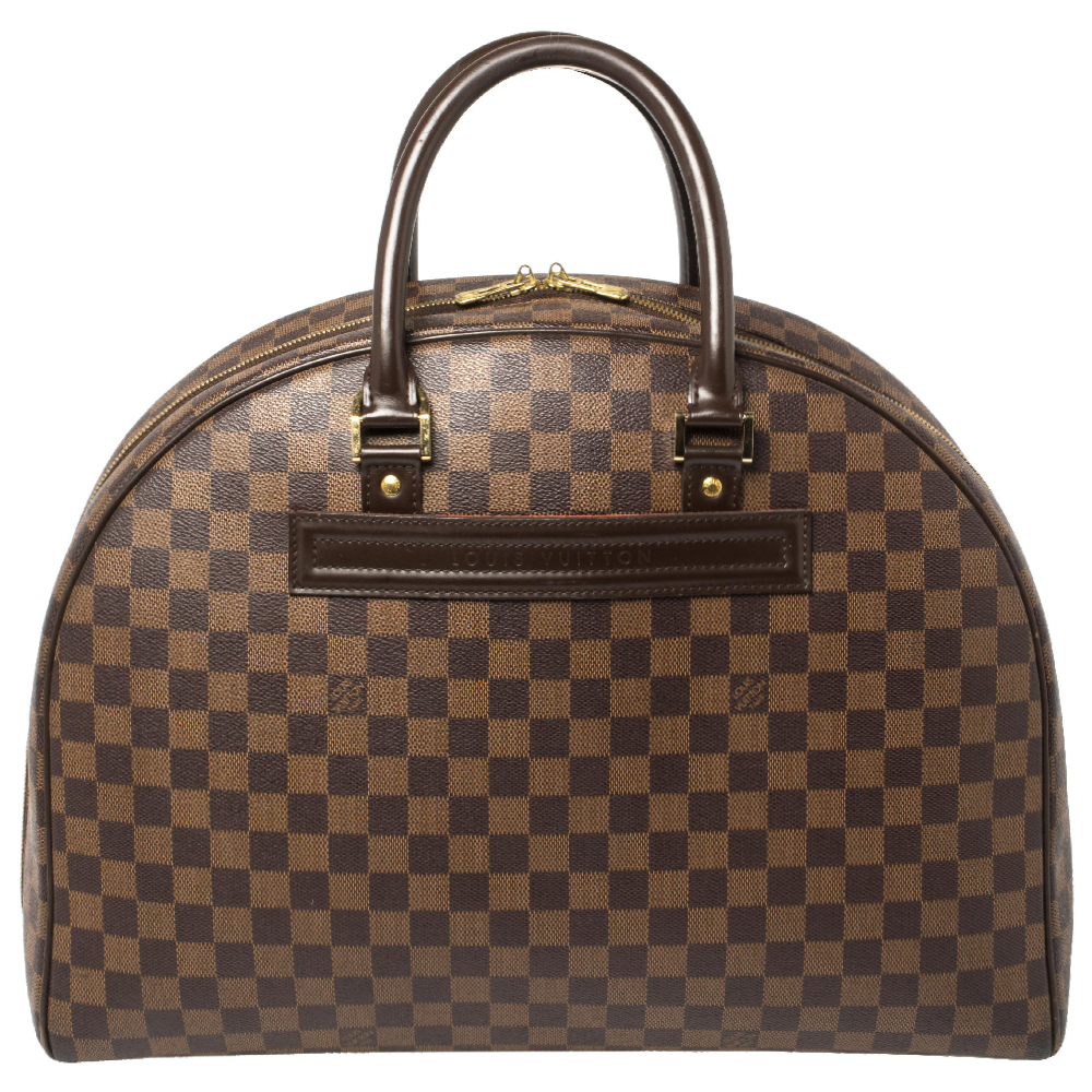 Louis Vuitton Nolita 872269 Damier Ebene with Strap Bandouliere Brown  Coated Canvas Weekend/Travel Bag, Louis Vuitton