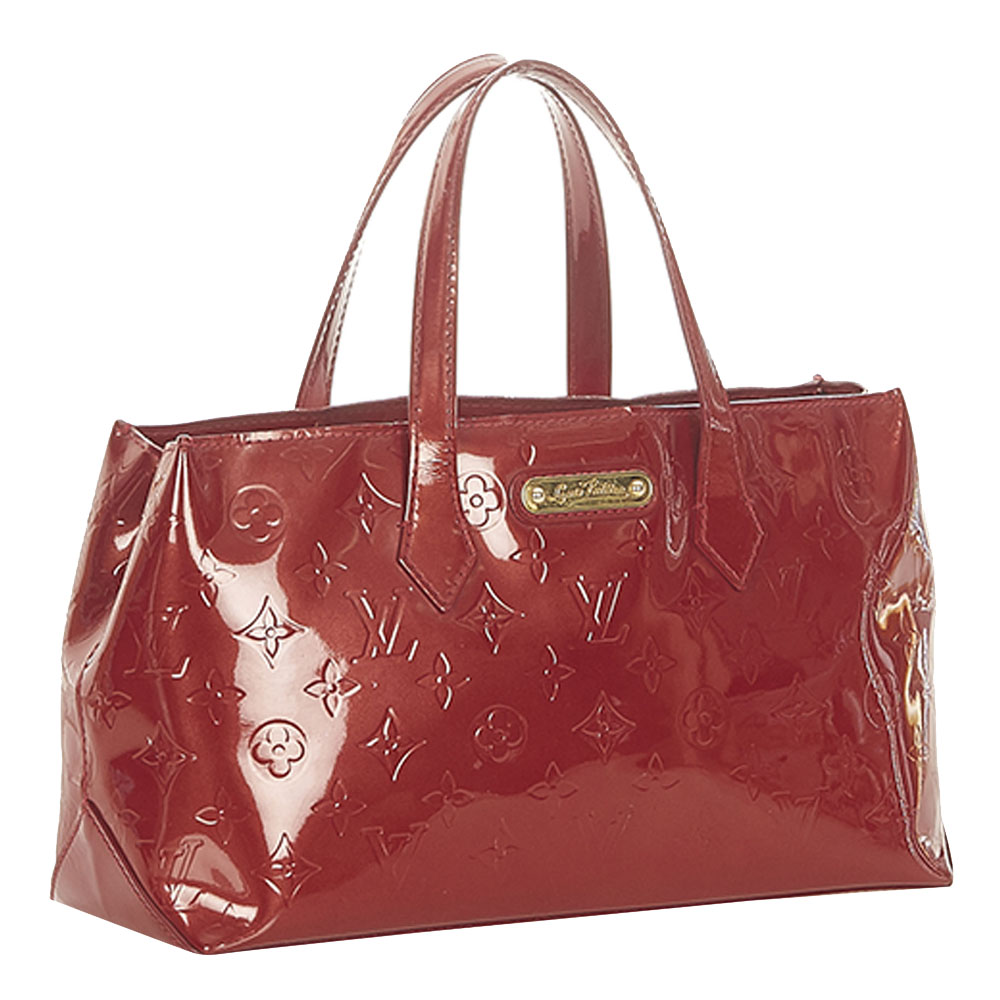 

Louis Vuitton Brown Monogram Vernis Wilshire PM Bag