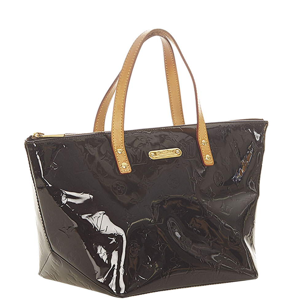 

Louis Vuitton Brown Monogram Vernis Bellevue PM Bag