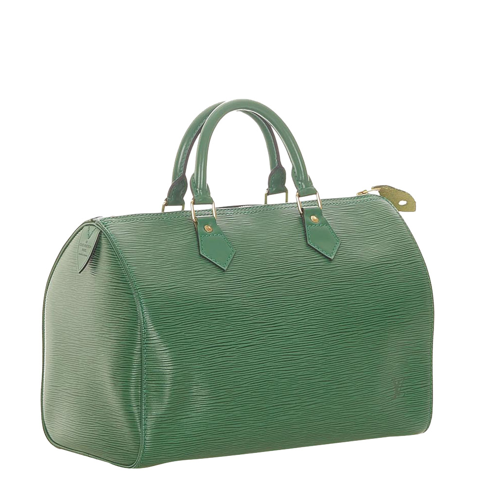 

Louis Vuitton Green Epi Leather Speedy 30 Bag