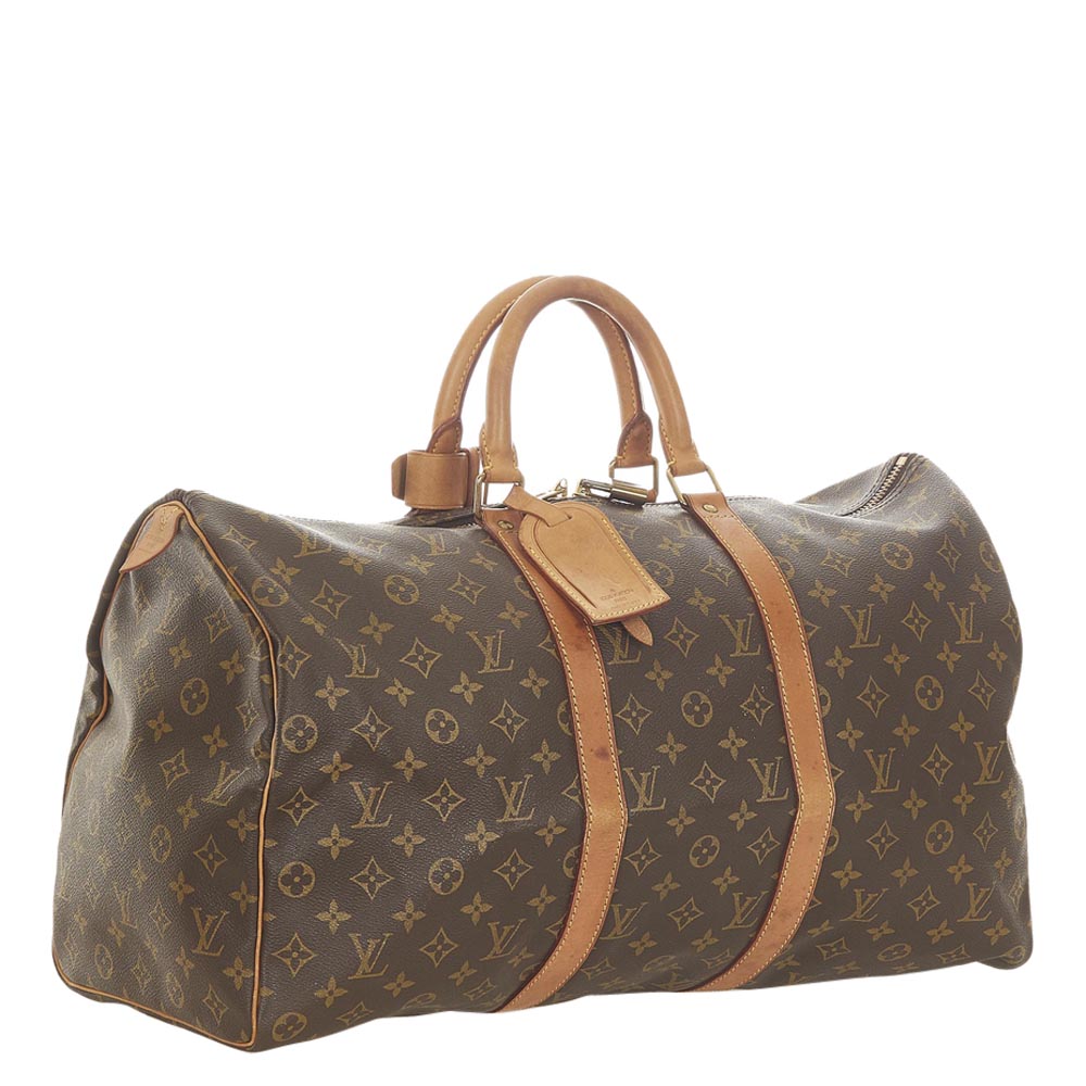

Louis Vuitton Monogram Canvas Keepall 50 Bag, Brown
