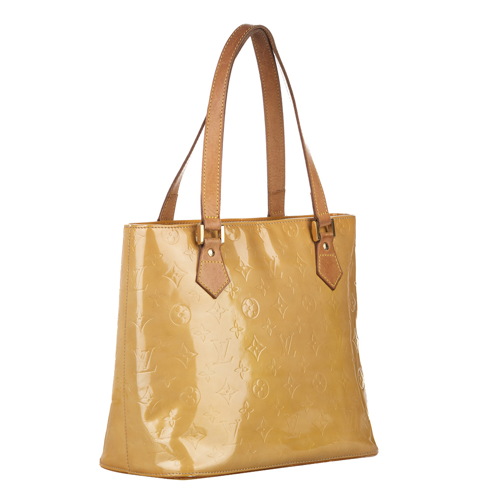 

Louis Vuitton Beige Monogram Vernis Houston Bag