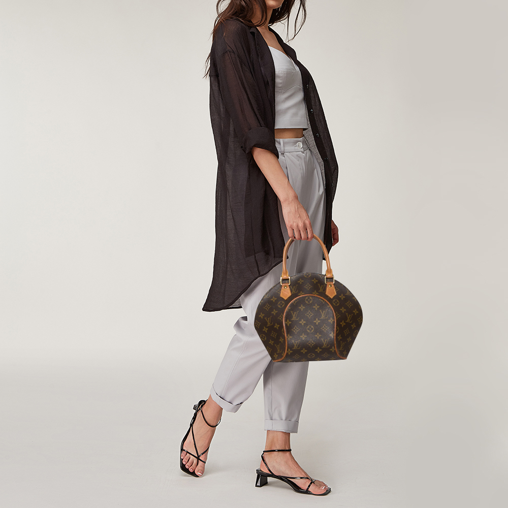 

Louis Vuitton Monogram Canvas and Leather Ellipse PM Bag, Brown