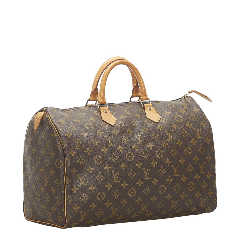 

Louis Vuitton Monogram Canvas Speedy 40 Bag, Brown
