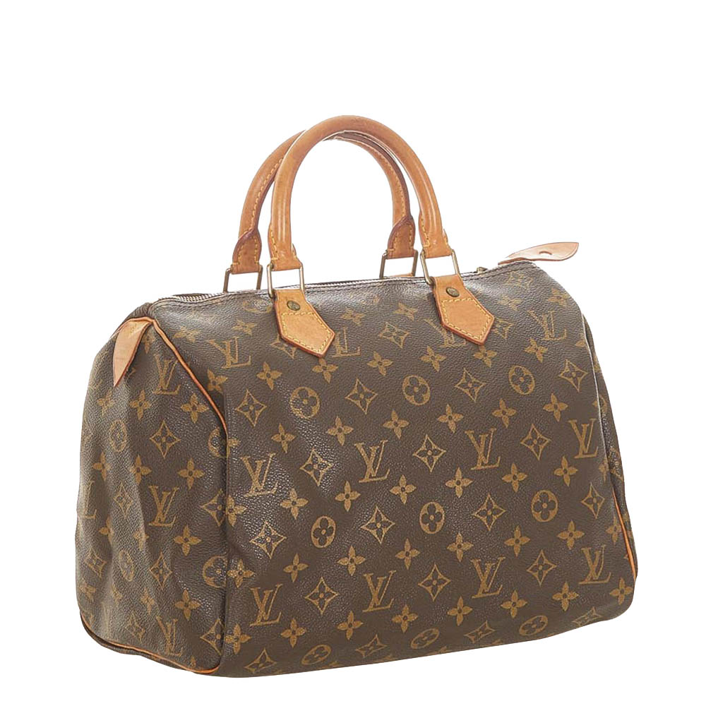 

Louis Vuitton Monogram Canvas Speedy 30 Bag, Brown