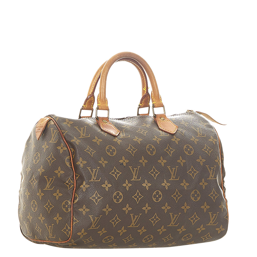 

Louis Vuitton Monogram Canvas Speedy 30 Bag, Brown