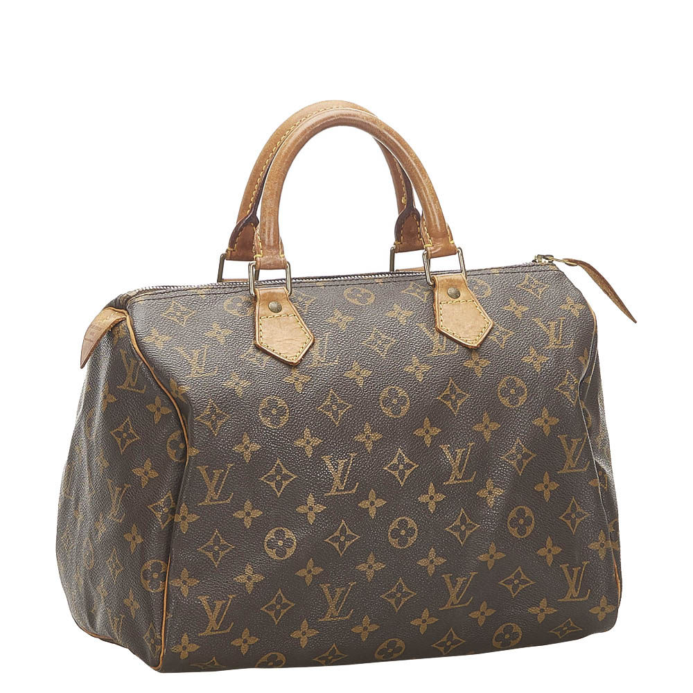 

Louis Vuitton Monogram Canvas Speedy 30 Bag, Brown