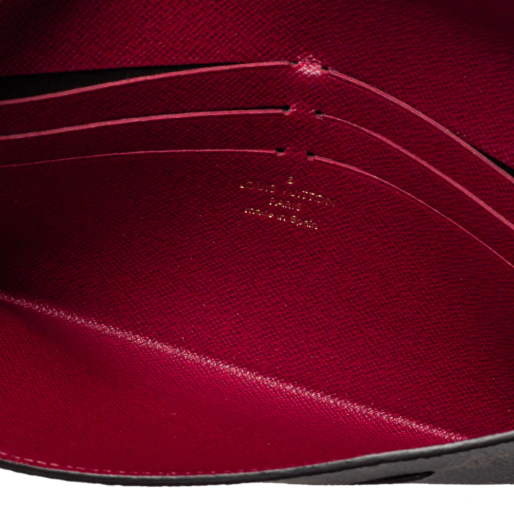 

Louis Vuitton Fuchsia Monogram Canvas Jeanne Wallet, Brown