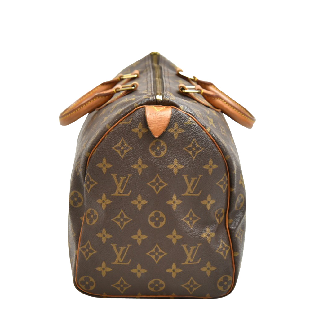

Louis Vuitton Monogram Canvas Speedy 35 Bag, Brown