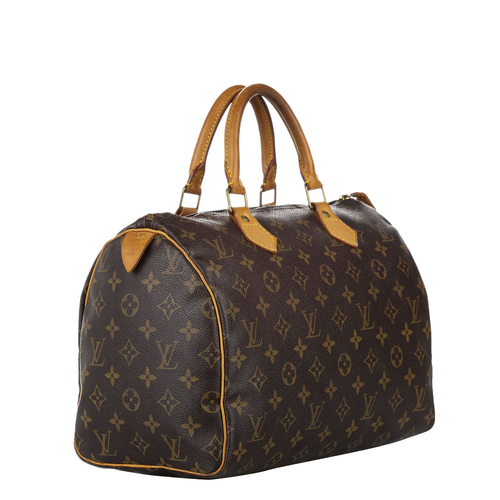 

Louis Vuitton Monogram Canvas Speedy 30 Bag, Brown