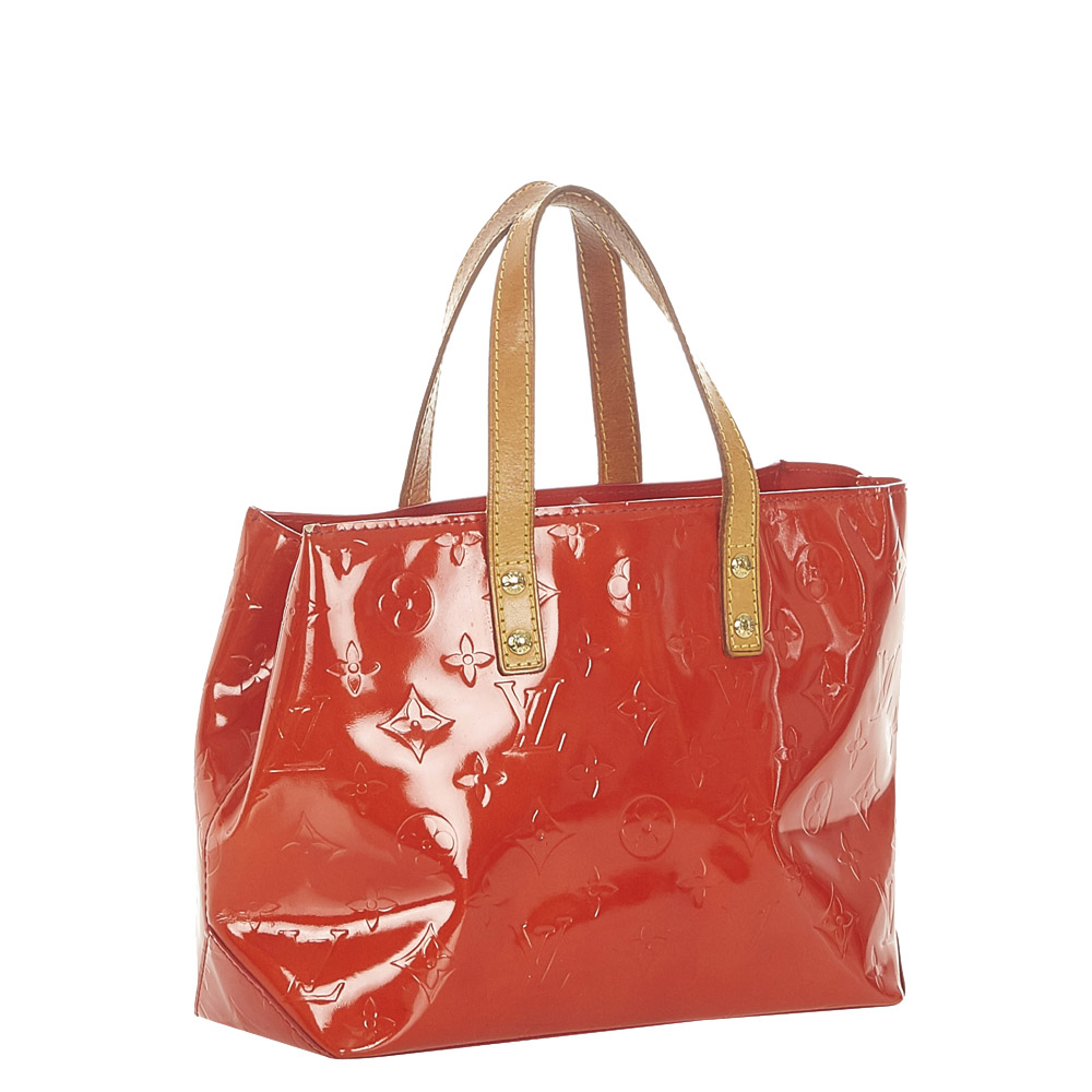 

Louis Vuitton Red Monogram Vernis Reade PM Bag