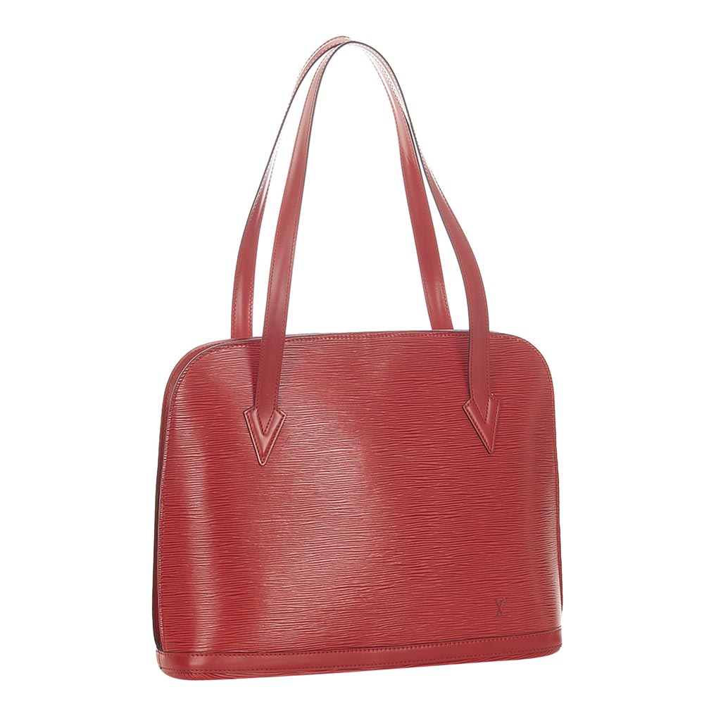 

Louis Vuitton Red Epi Leather Lussac Bag