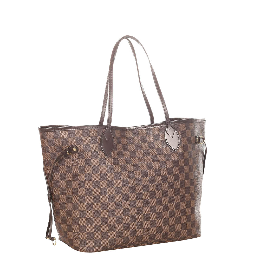 

Louis Vuitton Damier Ebene Canvas Neverfull MM Bag, Brown