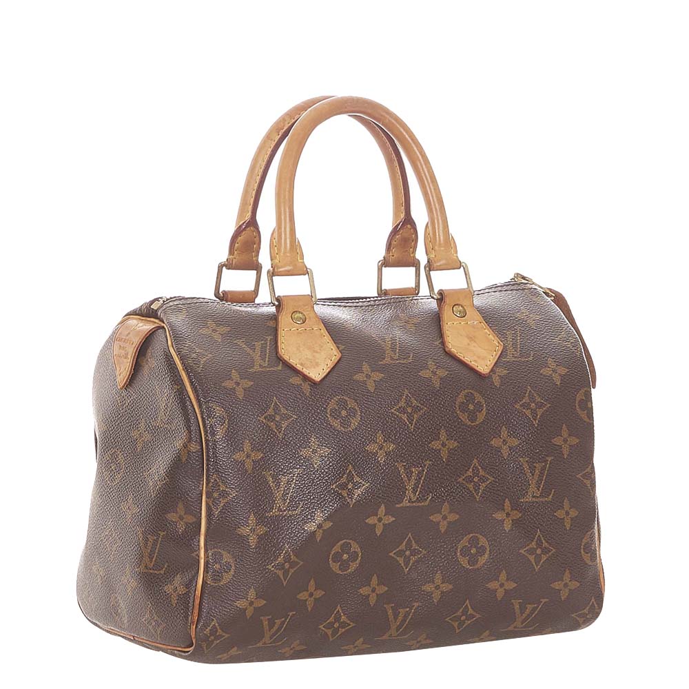 

Louis Vuitton Monogram Canvas Speedy 25 Bag, Brown