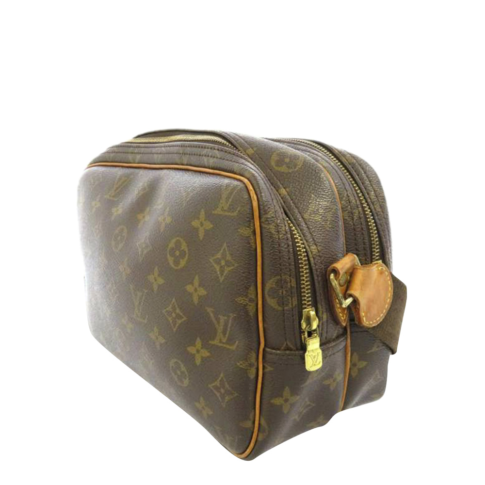 

Louis Vuitton Monogram Canvas Reporter PM Bag, Brown