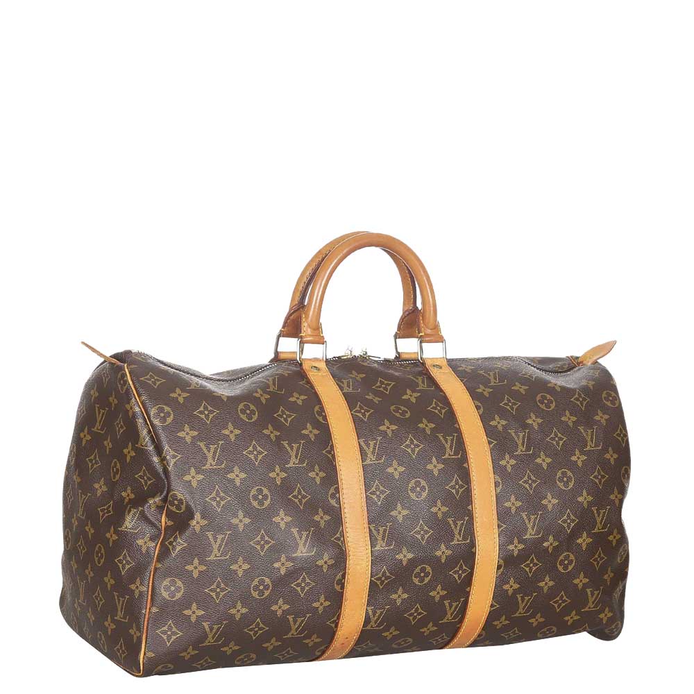 

Louis Vuitton Monogram Canvas Keepall 50 Bag, Brown