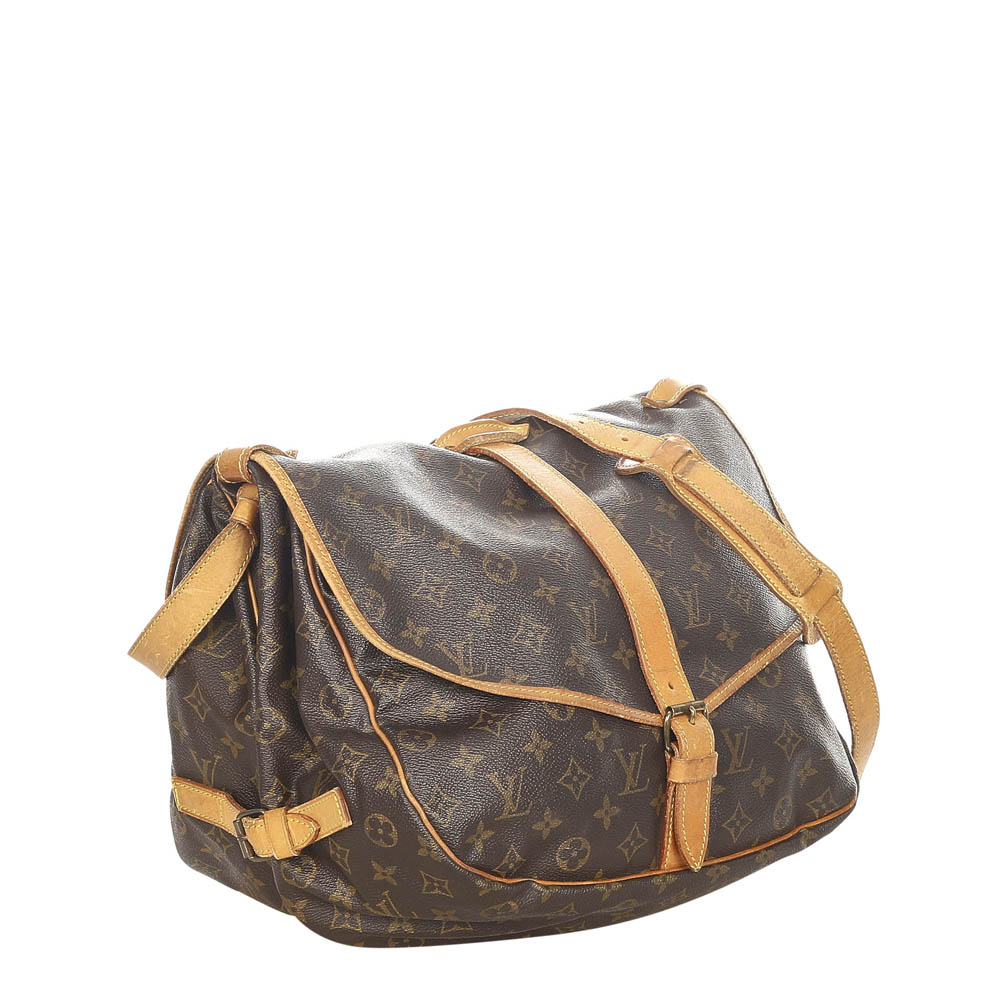 

Louis Vuitton Monogram Canvas Saumur 35 Bag, Brown