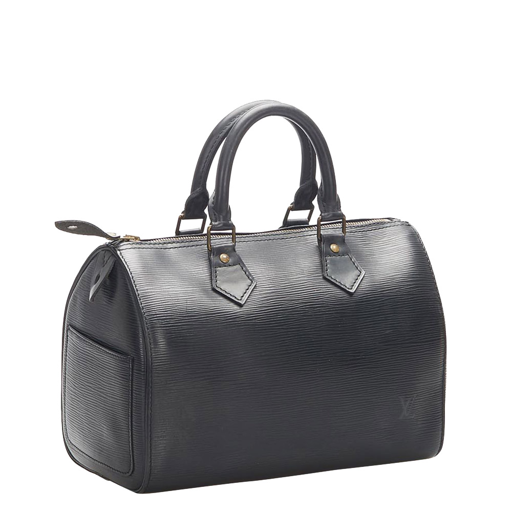 

Louis Vuitton Black Epi Leather Speedy 25 Bag