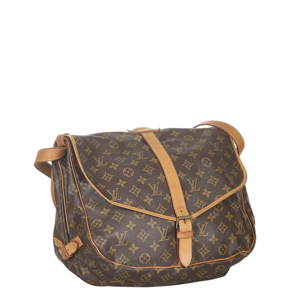 

Louis Vuitton Monogram Canvas Saumur 35 Bag, Brown