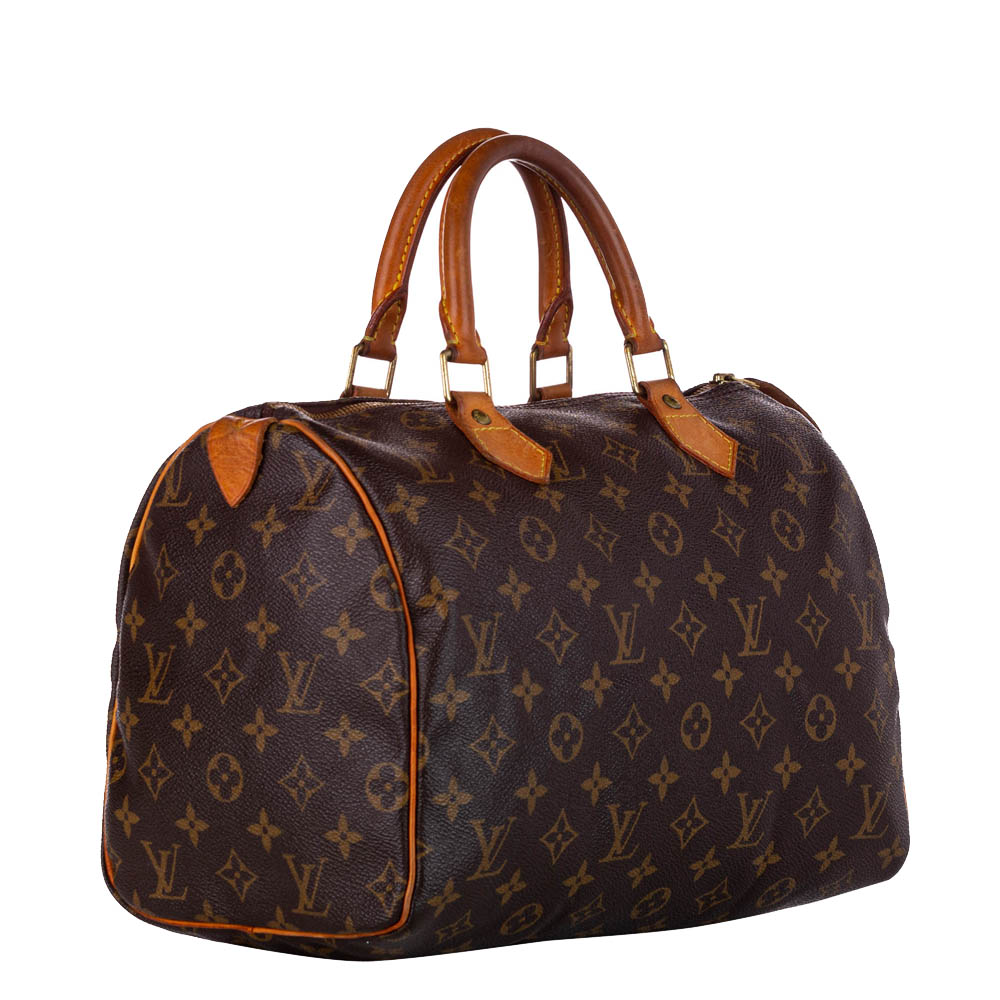 

Louis Vuitton Monogram Canvas Speedy 30 Bag, Brown