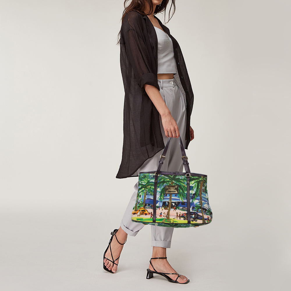 

Louis Vuitton Promenade Canvas Ailleurs Cabas PM Bag, Multicolor