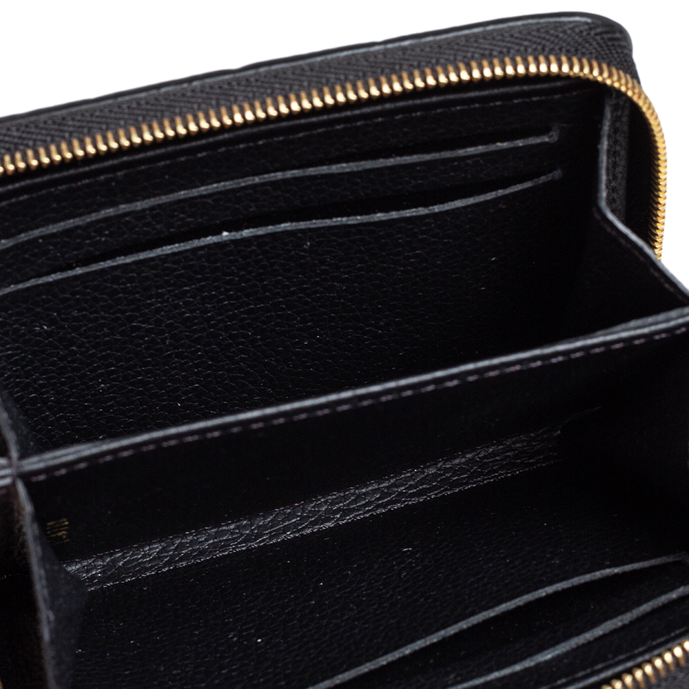 

Louis Vuitton Black Monogram Empreinte Leather Zippy Coin Purse